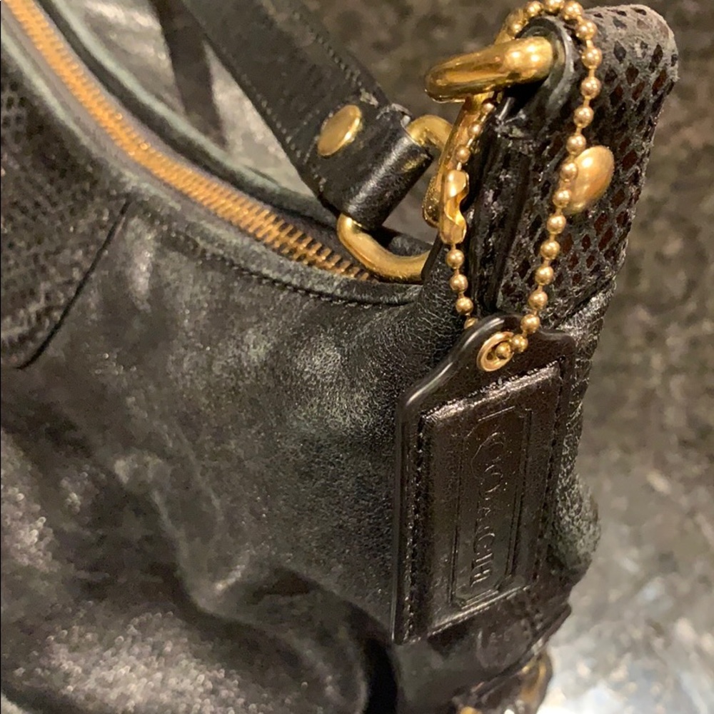 Black Coach bag/wallet set w/ addt shoulder strap - Picture 3 of 16